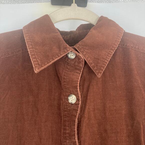 Fads Vintage Corduroy Velour Maxi Long Sleeve Dress Brown Country Western Small - Picture 5 of 13